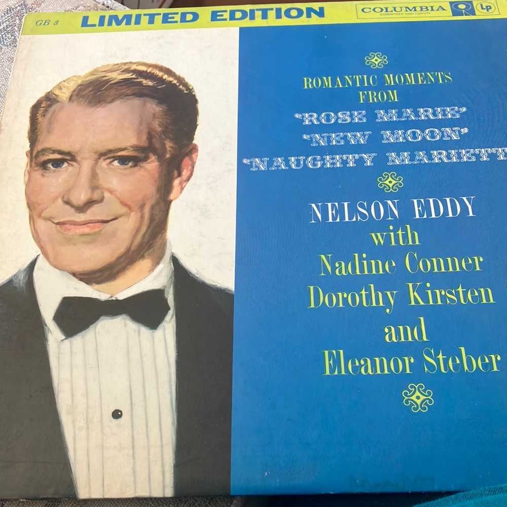 Columbia Limited Edition Nelson eddy Vinyl Record